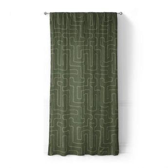Terra Olive Green in Standard (50" x 84") Size