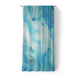 Zephyr Watercolor Azure Blue in Standard (50" x 84") Size