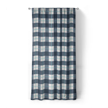 Wallace Plaid Blue & Teal in Standard (50" x 84") Size