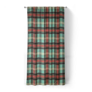 Ferguson Plaid Teal Red in Standard (50" x 84") Size