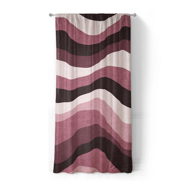 Sinuous Maroon Monochrome in Standard (50" x 84") Size