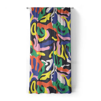 Umberto Black Multicolor in Standard (50" x 84") Size