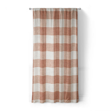 Buffalo Plaid Light Terracotta in Standard (50" x 84") Size