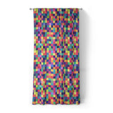 Pixel Mosaic Multicolor Vibrant in Standard (50" x 84") Size