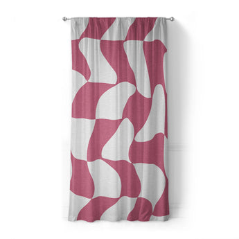 Twyla Checkered Fuchsia in Standard (50" x 84") Size