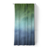Micah Watercolor Blue & Green in Standard (50" x 84") Size