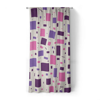 Geometric Confetti Purple & Pink in Standard (50" x 84") Size