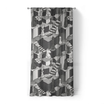 Harmon Surreal Chess BW in Standard (50" x 84") Size