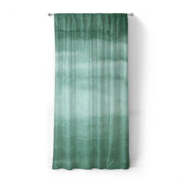 Jacinda Watercolor Teal Ombre in Standard (50" x 84") Size