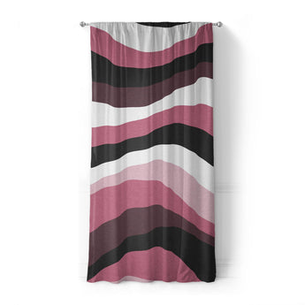 Sinuous Maroon Monochrome in Standard (50" x 84") Size