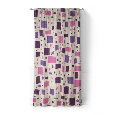 Geometric Confetti Purple & Pink in Standard (50" x 84") Size