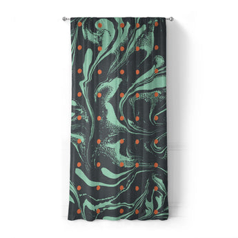 Acid Burn Teal & Orange in Standard (50" x 84") Size