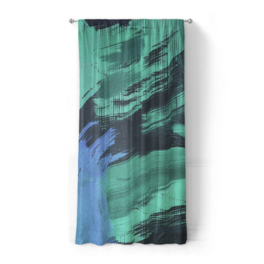 Tethys Navy & Seafoam in Standard (50" x 84") Size