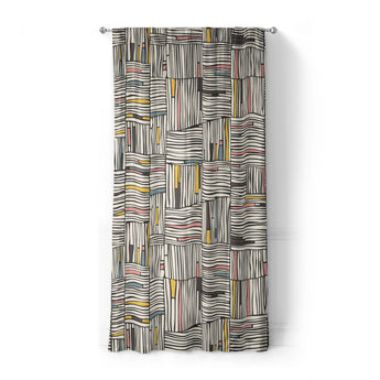 Atticus Multicolor Crosshatch in Standard (50" x 84") Size