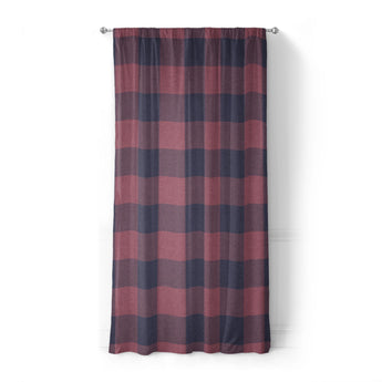 Buffalo Plaid Maroon & Navy in Standard (50" x 84") Size