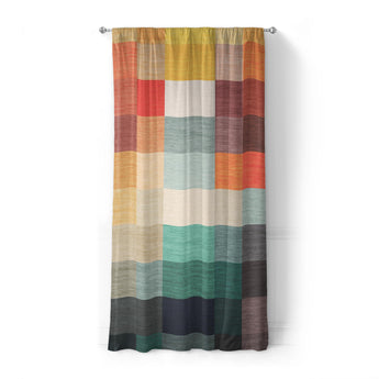 Polyphony Multicolor Earthtone in Standard (50" x 84") Size