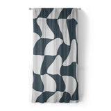 Twyla Checkered Navy in Standard (50" x 84") Size