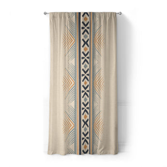 Loxcie Ivory & Blue in Standard (50" x 84") Size