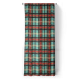 Ferguson Plaid Teal Red in Long (50" x 96") Size