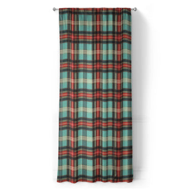 Ferguson Plaid Teal Red in Long (50" x 96") Size