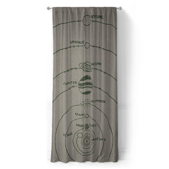 Solar System Taupe & Forest in Long (50" x 96") Size