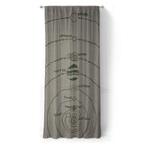 Solar System Taupe & Forest in Long (50" x 96") Size