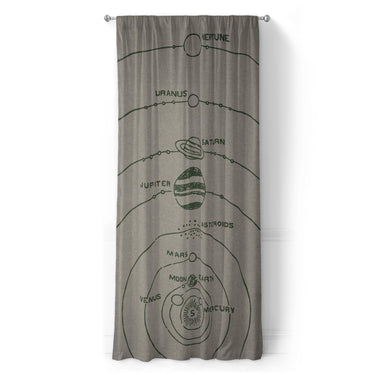 Solar System Taupe & Forest in Long (50" x 96") Size
