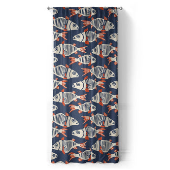 Tribal Fish in Long (50" x 96") Size