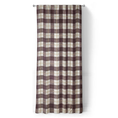 Wallace Plaid Maroon & Gold in Long (50" x 96") Size