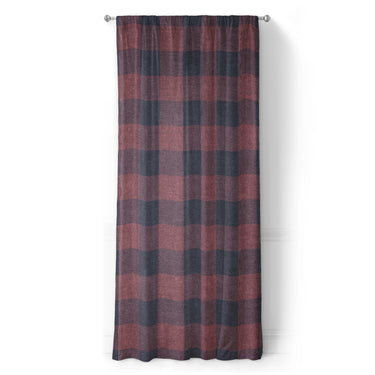 Buffalo Plaid Maroon & Navy in Long (50" x 96") Size