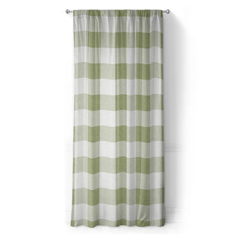 Buffalo Plaid Light Sage in Long (50" x 96") Size