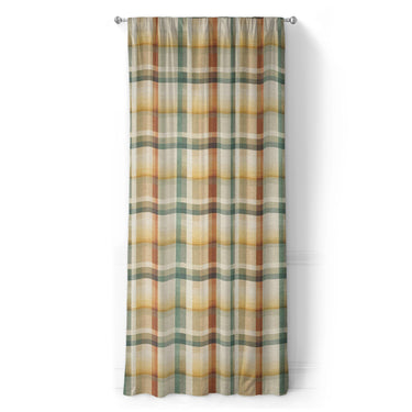 Madras Plaid Taupe Green in Long (50" x 96") Size