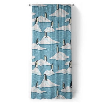 Arctic Penguins in Long (50" x 96") Size