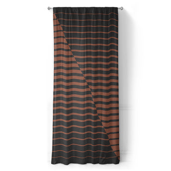 Euclid Black & Rust in Long (50" x 96") Size