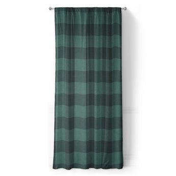 Buffalo Plaid Deep Teal in Long (50" x 96") Size