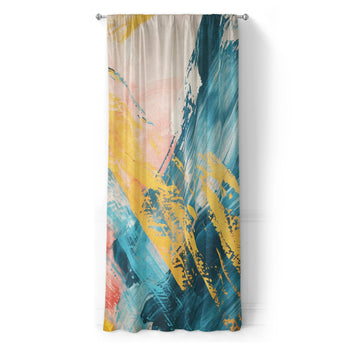 Egon Blue & Yellow in Long (50" x 96") Size