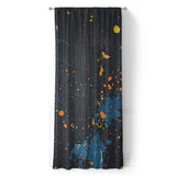 Jacob Navy & Orange in Long (50" x 96") Size