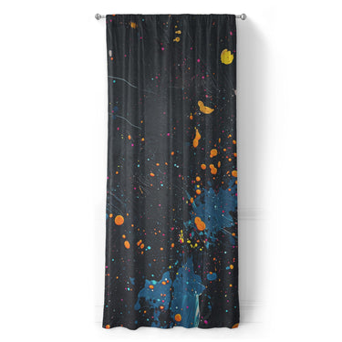 Jacob Navy & Orange in Long (50" x 96") Size