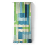 Henry Blue & Green in Long (50" x 96") Size