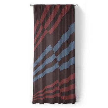 Prisma Maroon & Sky in Long (50" x 96") Size