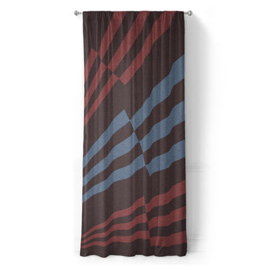 Prisma Maroon & Sky in Long (50" x 96") Size