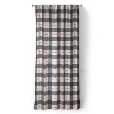 Wallace Plaid Navy & Red in Long (50" x 96") Size