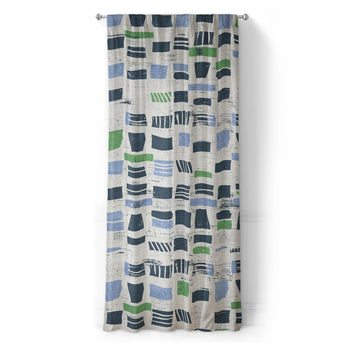Milo Blue & Green in Long (50" x 96") Size