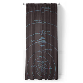 Solar System Burgandy & Powder Blue in Long (50" x 96") Size