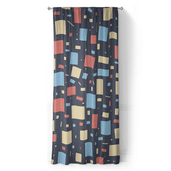 Geometric Confetti Twilight in Long (50" x 96") Size
