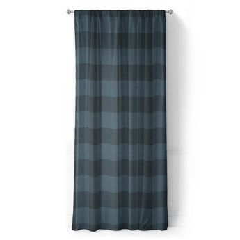 Buffalo Plaid Dark Navy in Long (50" x 96") Size
