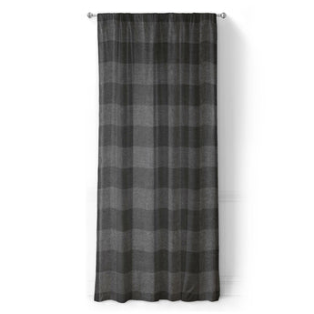 Buffalo Plaid Charcoal Black in Long (50" x 96") Size