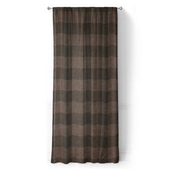 Buffalo Plaid Hickory Brown in Long (50" x 96") Size