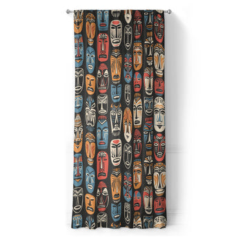 Tribal Masks in Long (50" x 96") Size