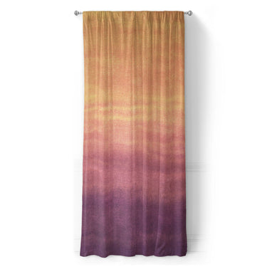 Imogen Watercolor Orange & Purple Ombre in Long (50" x 96") Size